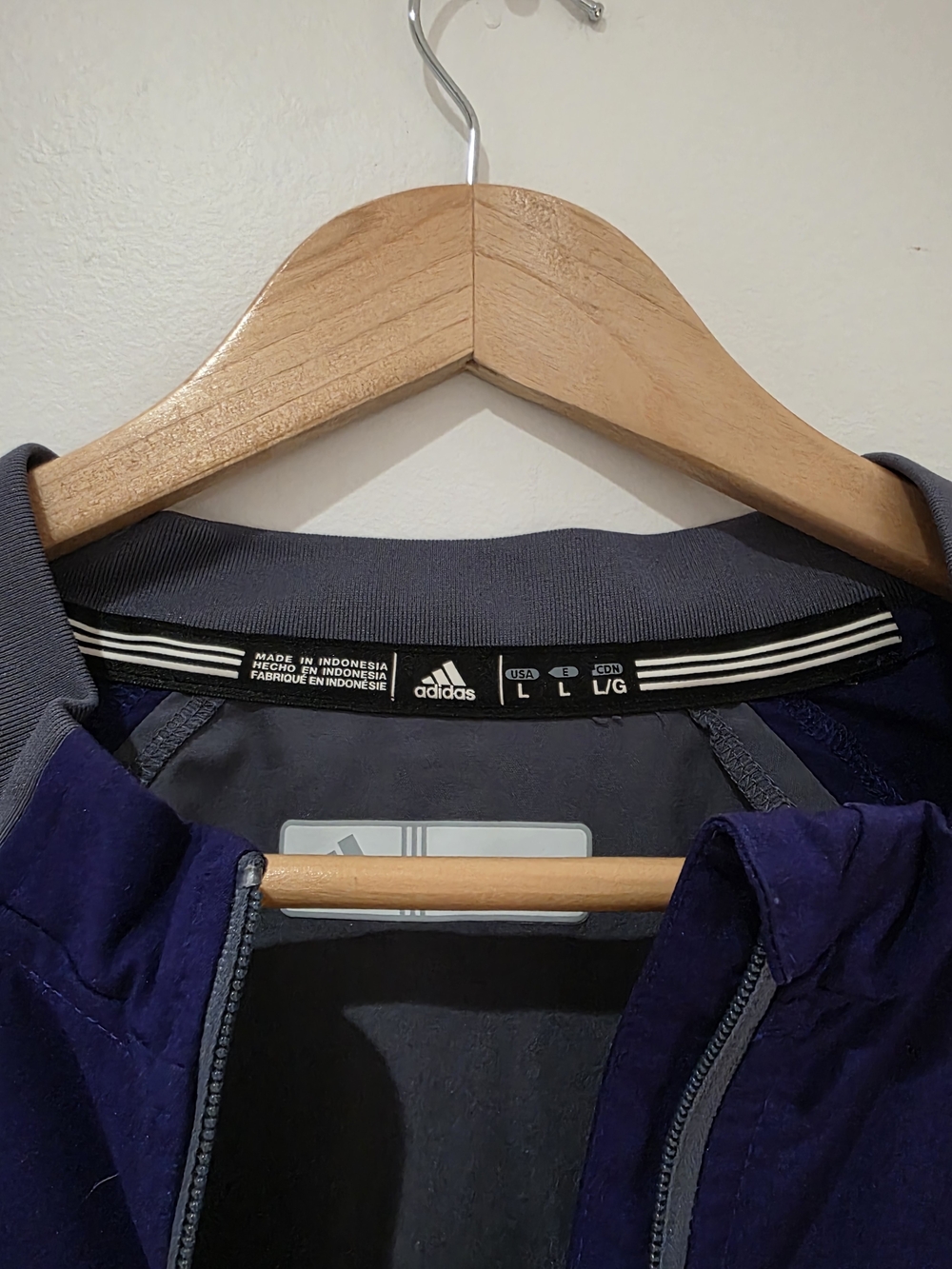 adidas Men’s Navy and Gray Jacket